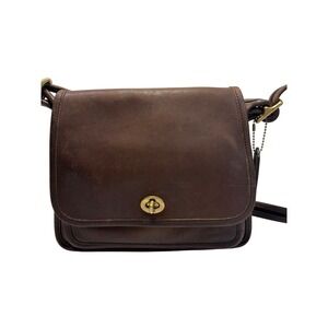 Coach Ramblers Legacy 9061 Mahogany Brown Leather Crossbody Bag Vintage
